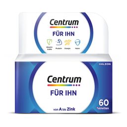 Centrum Für Ihn Multivitamin - Hochwertiges Nahrungsergänzungsmittel speziell für Männer - Vitamine und Mikronährstoffe zur täglichen Komplettversorgung - Jetzt 20% mit dem Code Vitamine20 sparen* + Vitasprint Fokus 20 Stück GRATIS