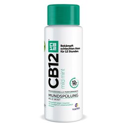 CB12 Mundspülung Mild: Mundwasser mit Zinkacetat & Chlorhexidin, gegen schlechten Atem & Mundgeruch