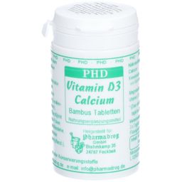 PHD Vitamin D3 Calcium Bambus Tabletten