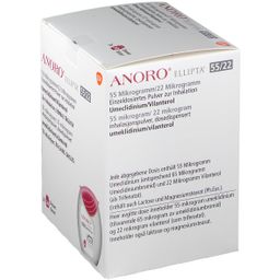 ANORO ELLIPTA 55 µg/22 µg 3 St mit dem E-Rezept kaufen - Shop Apotheke