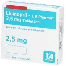 Lisinopril - 1 A Pharma® 2,5 mg