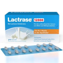Lactrase® 12,000 - Laktase Kapseln bei Laktoseintoleranz