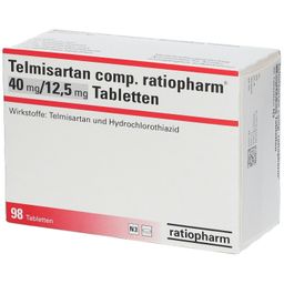 Telmisartan comp. ratiopharm® 40 mg/12,5 mg