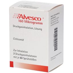 Alvesco 160 µg 2 x 60 Hub Dosieraerosol