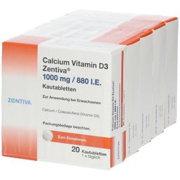 Calcium Vitamin D3 Zentiva® 1000 mg/880 I.E.