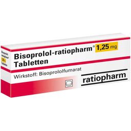 Bisoprolol-ratiopharm® 1,25 mg