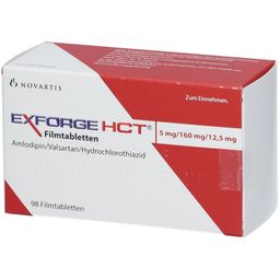 Exforge HCT 5 mg/160 mg/12,5 mg