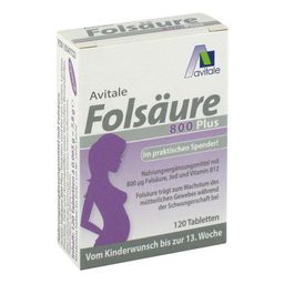 Avitale Folsäure 800 Plus B12 + Jod