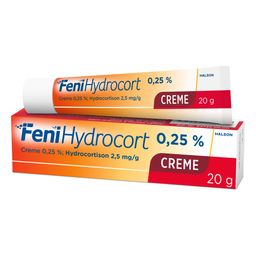 FeniHydrocort Creme 0,25 %, Hydrocortison 2,5 mg/g, wirksam bei Hautentzündungen