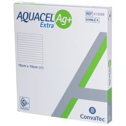 AQUACEL Ag+ Extra 15 x 15 cm Kompressen