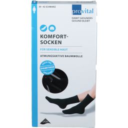 provital Komfortsocken Gr. 39-42 schwarz