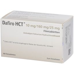 Dafiro HCT 10 mg/160 mg/25 mg