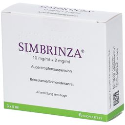 SIMBRINZA 10 mg/ml + 2 mg/ml Augentropfensusp.