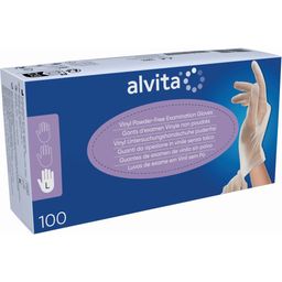 alvita® Vinyl Untersuchungshandschuhe puderfrei L