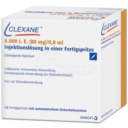 CLEXANE® 8000 I.E. 80 mg/0,8 ml
