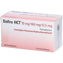 DAFIRO HCT 10 mg/160 mg/12,5 mg Filmtabletten