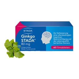 Ginkgo Biloba STADA® 80 mg bei Gedächtnis- und Konzentrationsstörungen