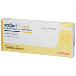 Saizen® 20Mg 8Mg/Ml