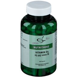 green line NUTRITHEKE Vitamin D3 25 µg 1000 I.E.