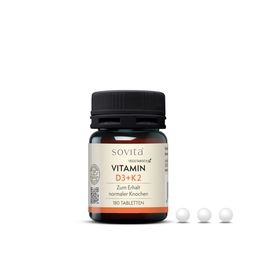 sovita Vitamin D3+K2 Tabletten – für normale Knochenfunktion