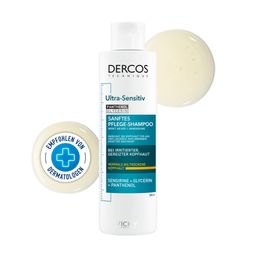 Vichy Dercos Ultra-Sensitiv Shampoo trockene Kopfhaut + Trockene Schuppen Shampoo 50ml GRATIS