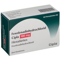 Fexofenadinhydrochlorid Cipla 180 mg