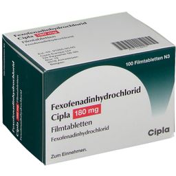 Fexofenadinhydrochlorid Cipla 180 mg