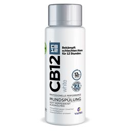 CB12 White Mundspülung: Mundwasser für weißere Zähne und frischen Atem, mit Zinkacetat & Chlorhexidin