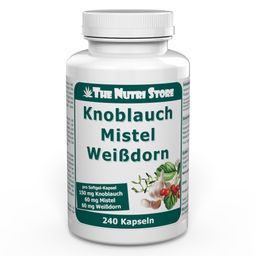 THE NUTRI STORE Knoblauch Mistel Weißdorn Kapseln