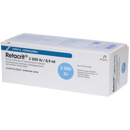 RETACRIT 3.000 I.E./0,9 ml Inj.-L.i.e.Fertigspr.