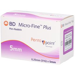 BD Micro-Fine™ Plus Pen-Nadeln 0,25mm (31G) x 5mm
