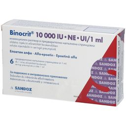 BINOCRIT 10.000 I.E./1 ml Inj.-Lsg.i.e.Fertigspr.