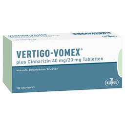 VERTIGO-VOMEX® plus Cinnarizin 40 mg/20 mg