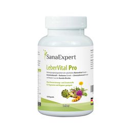 SanaExpert LeberVital Pro - mit Mariendistel-, Artischocken-, Kurkuma- & Löwenzahnwurzel-Extrakt