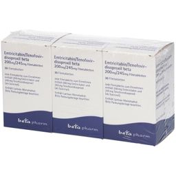 Emtricitabin/Tenofovirdisoproxil beta 200 mg/245 mg