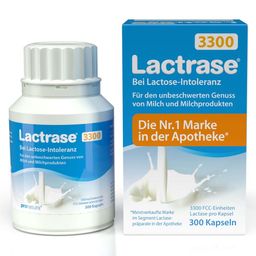 Lactrase® 3,300 - Laktase Kapseln bei Laktoseintoleranz