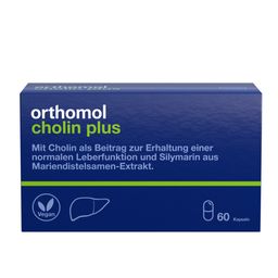 Orthomol Cholin Plus - zur Erhaltung einer normalen Leberfunktion - mit Silymarin aus Mariendistel-Extrakt