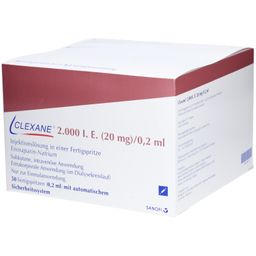 CLEXANE 2.000 I.E. 20mg/0,2ml ILO F.Sp.+Sich-Sys.