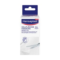 Hansaplast Vollflächige Fixierung Sensitiv | Hoher Tragekomfort| Extra flexibel | Atmungsaktiv | 2 m x 10 cm- Jetzt 20% mit dem Code hp20 sparen*