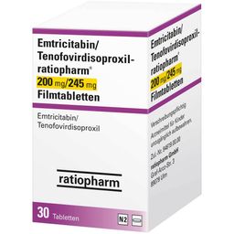 Emtricitabin/Tenofovirdisoproxil-ratiopharm® 200 mg/245 mg
