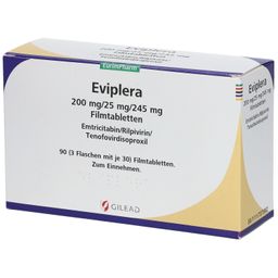 EVIPLERA 200 mg/25 mg/245 mg Filmtabletten