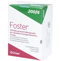 Foster 200/6 µg 120 Hub Dosieraerosol