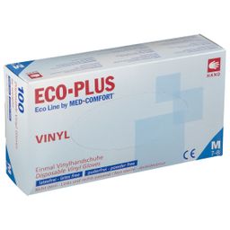 Eco-Plus Vinyl Handschuhe Gr. M unsteril puderfrei weiß