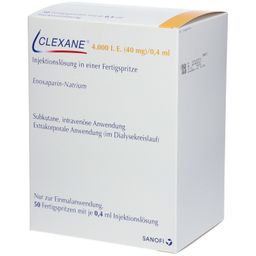 CLEXANE 4.000 I.E. 40mg/0,4ml Inj.-Lsg.i.e.F.-Sp.
