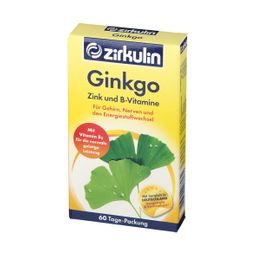 Zirkulin Ginkgo Zink Und B-Vitamine 60 St - Shop Apotheke