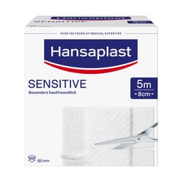 Hansaplast Sensitive Pflaster | Hautfreundliche Pflaster | Schonender Wundschutz | 5 m x 8 cm- Jetzt 20% mit dem Code hp20 sparen*