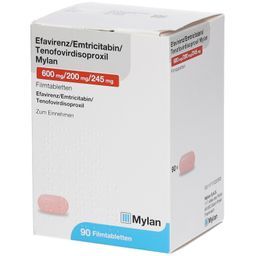 Efavirenz/Emtricitabin/Tenofovirdisoproxil Mylan 600 mg/200 mg/245 mg