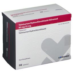 Telmisartan/Hydrochlorthiazid Axiromed 80 mg/25 mg