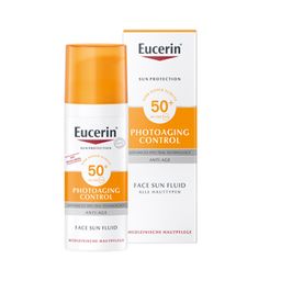 Eucerin® Photoaging Control Face Sun Fluid LSF 50 – hoher Sonnenschutz hilft gegen Photoaging und reduziert Falten sichtbar - jetzt 20% sparen mit Code "sun20"
