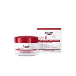 Eucerin® pH5 Reichhaltige Creme F – Beruhigende Hautpflege für strapazierte Haut, spendet 24h intensive Feuchtigkeit